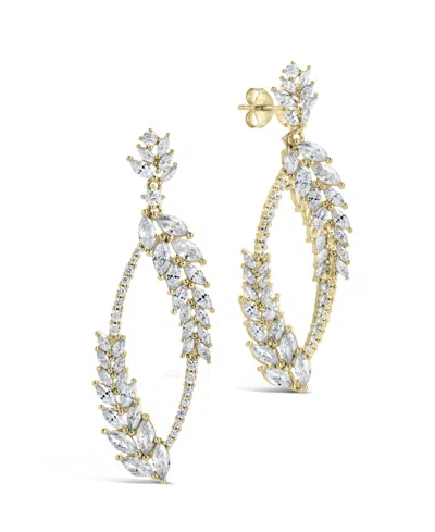 STERLING FOREVER GAIL STATEMENT CUBIC ZIRCONIA DROP EARRINGS