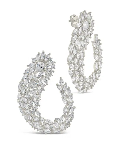 STERLING FOREVER GWEN CUBIC ZIRCONIA STATEMENT DROP EARRINGS