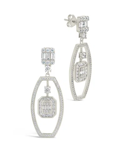 STERLING FOREVER KENDALL CUBIC ZIRCONIA DROP EARRINGS