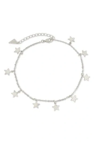 STERLING FOREVER STERLING FOREVER SABINA STAR CHARM ANKLET