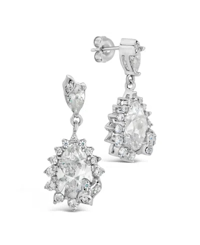 STERLING FOREVER SIENNA CUBIC ZIRCONIA STATEMENT STUD EARRINGS