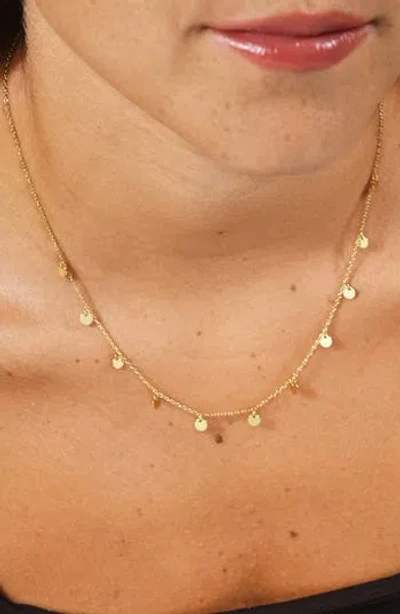 STERLING FOREVER STERLING FOREVER STERLING SILVER DISK CHARM NECKLACE