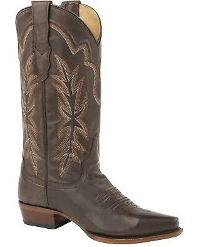 STETSON STETSON WOMEN'S DARK CASEY LEATHER BOOT - SNIP TOE - 12-021-6105-0627 BR
