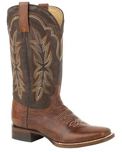 STETSON STETSON WOMEN'S DARK JESSICA WESTERN BOOT BROAD SQUARE TOE - 12-021-8801-0730 BR