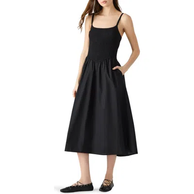 STEVE MADDEN STEVE MADDEN CODIE SMOCKED BODICE SUNDRESS