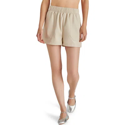 STEVE MADDEN STEVE MADDEN FAUX THE RECORD FAUX LEATHER SHORTS