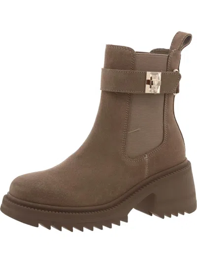 STEVE MADDEN GATES WOMENS SLIP ON CASUAL ANKLE BOOTS