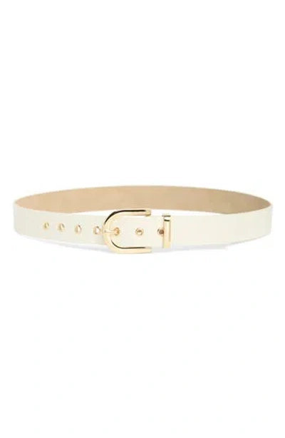 STEVE MADDEN STEVE MADDEN SMOOTH FAUX LEATHER BELT