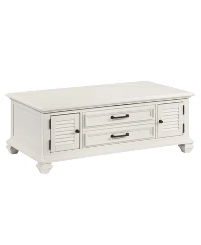 STEVE SILVER STEVE SILVER CHARLESTOWN 48" WIDE WOODEN FARMHOUSE LIFT TOP COFFEE TABLE