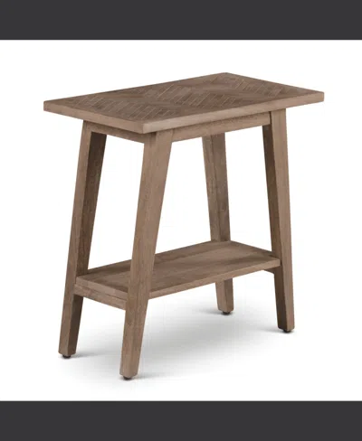 STEVE SILVER STEVE SILVER MILANI 13" WIDE X 18" DEEP, SOLID MANGO CHAIRSIDE END TABLE