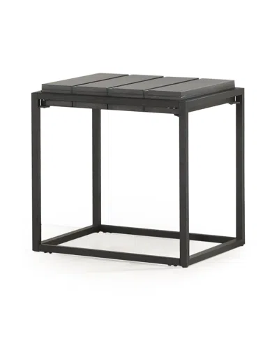 STEVE SILVER STEVE SILVER TEKOA 22" SQUARE WOOD AND IRON END TABLE