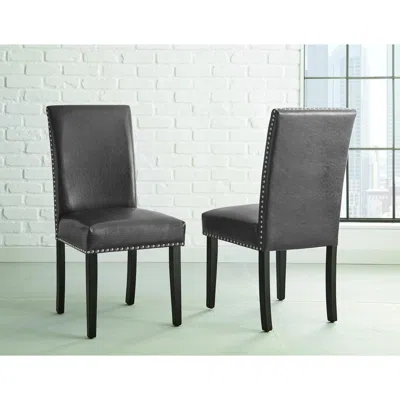 STEVE SILVER VERANO GRAY SIDE CHAIR - SET OF 2