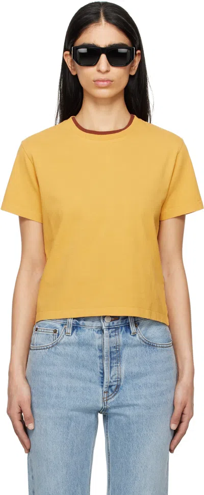 STILL HERE SSENSE EXCLUSIVE YELLOW 'THE SHIRT' T-SHIRT
