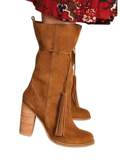 STIVALI NEW YORK CACIQUE SUEDE BOOTS IN BROWN