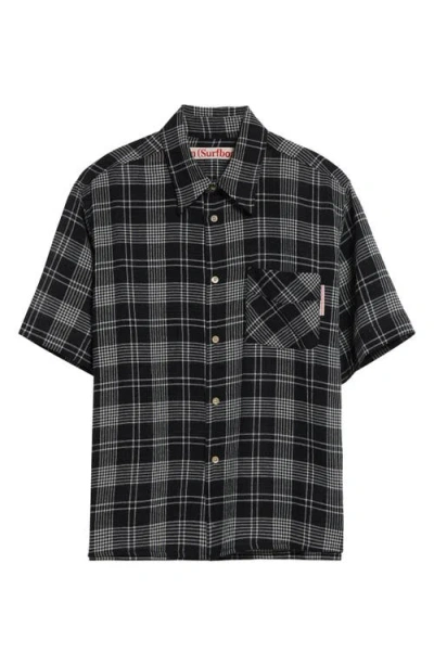 STOCKHOLM SURFBOARD CLUB STOCKHOLM SURFBOARD CLUB JERRY PLAID SHORT SLEEVE BUTTON-UP SHIRT