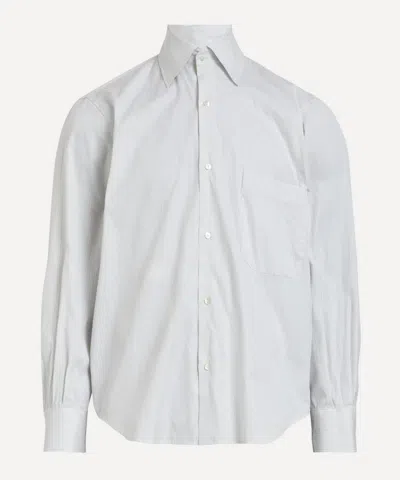 STÒFFA STOFFA MENS PEARL STRIPE SPREAD COLLAR SHIRT