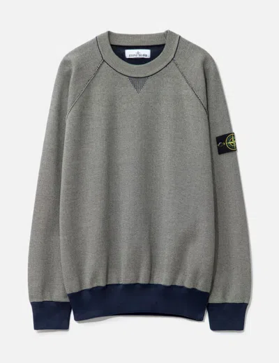 STONE ISLAND BI-COLOR KNIT SWEATER