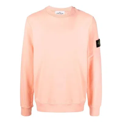 STONE ISLAND STONE ISLAND Brushed Cotton Fleece Sweatshirt 'Pink'