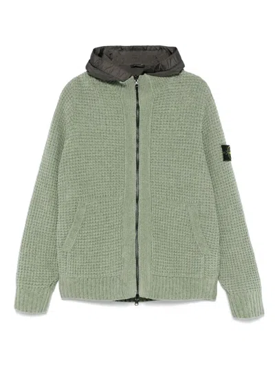 STONE ISLAND COMPASS-BADGE CARDIGAN