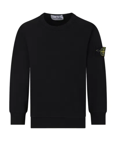 STONE ISLAND STONE ISLAND JUNIOR COMPASS-BADGE CREWNECK SWEATSHIRT