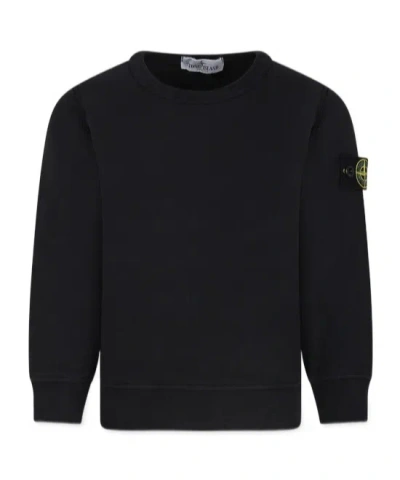STONE ISLAND STONE ISLAND JUNIOR LOGO PATCH CREWNECK SWEATSHIRT