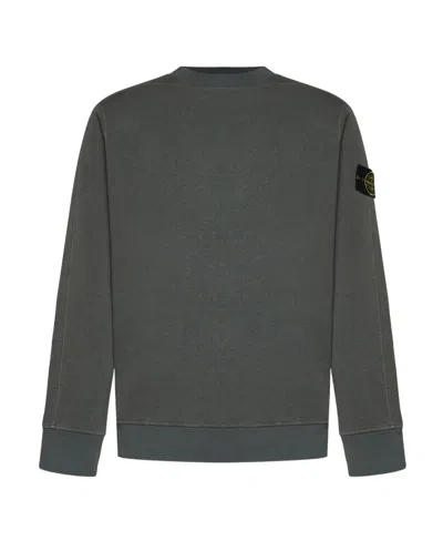 STONE ISLAND STONE ISLAND LOGO PATCH CREWNECK SWEATSHIRT