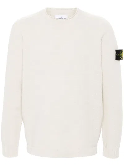 STONE ISLAND COMPASS-BADGE CREW-NECK JUMPER