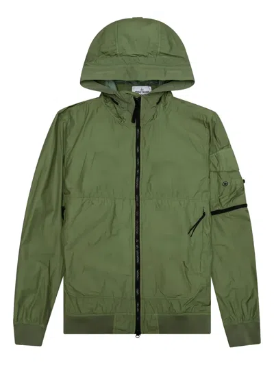 STONE ISLAND COMPASS-BADGE HOODED JACKET