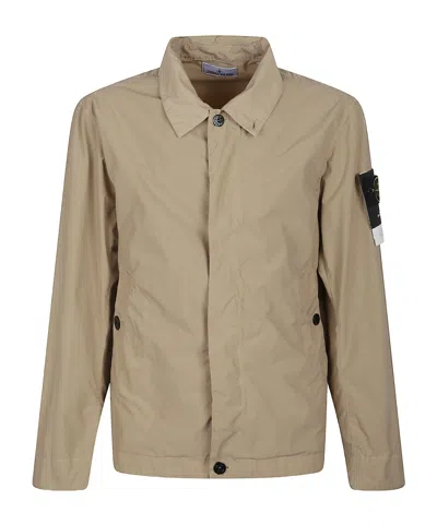 STONE ISLAND STONE ISLAND TOUCH POLY-TC LOGO PATCH JACKET