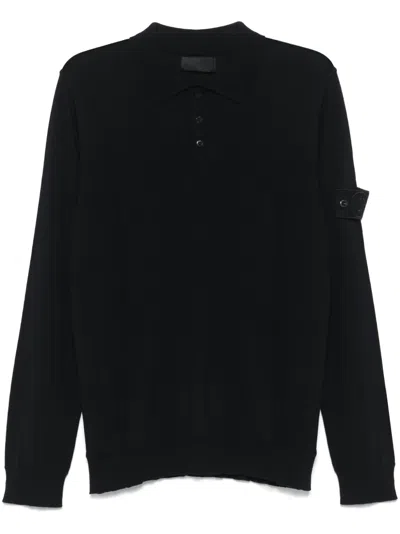 STONE ISLAND COMPASS-BADGE POLO SHIRT