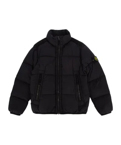 STONE ISLAND STONE ISLAND JUNIOR LOGO-PATCH DOWN JACKET