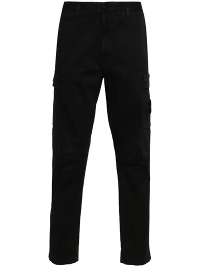 STONE ISLAND COMPASS-BADGE STRAIGHT-LEG TROUSERS