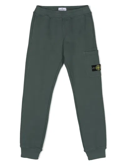 STONE ISLAND COMPASS-BADGE TRACK PANTS
