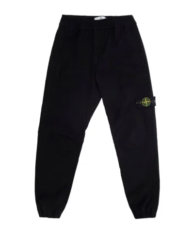 STONE ISLAND STONE ISLAND JUNIOR COMPASS-PATCH CARGO TROUSERS