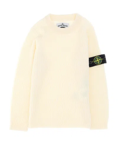 STONE ISLAND COMPASS-BADGE VIRGIN-WOOL JUMPER