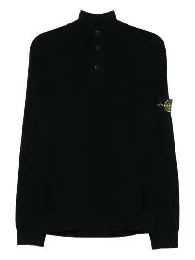 STONE ISLAND COMPASS-BAGDE SWEATER