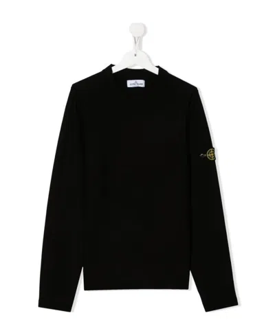 STONE ISLAND COMPASS-MOTIF COTTON JUMPER