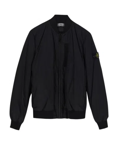 STONE ISLAND STONE ISLAND JUNIOR ZIP-UP LONG-SLEEVED JACKET
