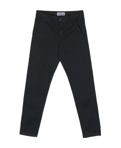STONE ISLAND STONE ISLAND JUNIOR COMPASS PATCH STRAIGHT-LEG TROUSERS