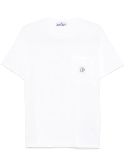 STONE ISLAND COMPASS-MOTIF T-SHIRT