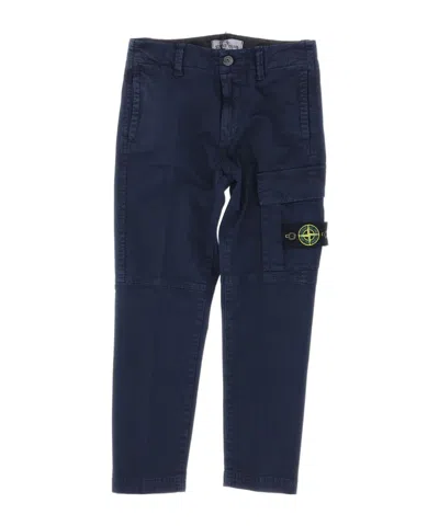 STONE ISLAND STONE ISLAND JUNIOR LOGO PATCH CARGO TROUSERS