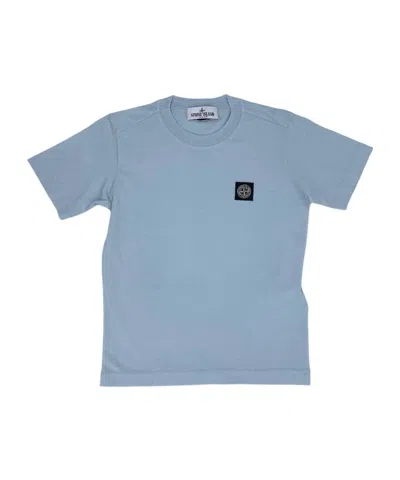 STONE ISLAND STONE ISLAND JUNIOR COMPASS-PATCH CREWNECK T-SHIRT