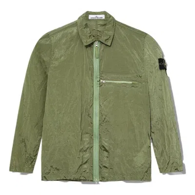 STONE ISLAND STONE ISLAND Compass Patch Zip Up Jacket 'Sage'