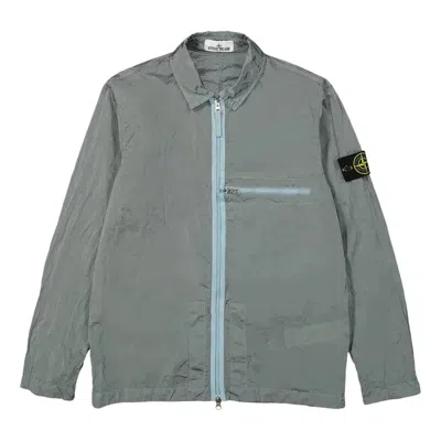 STONE ISLAND STONE ISLAND Compass Patch Zip Up Jacket 'Sky Blue'