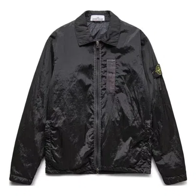 STONE ISLAND STONE ISLAND Compass Patch Zipped Jacket 'Black'