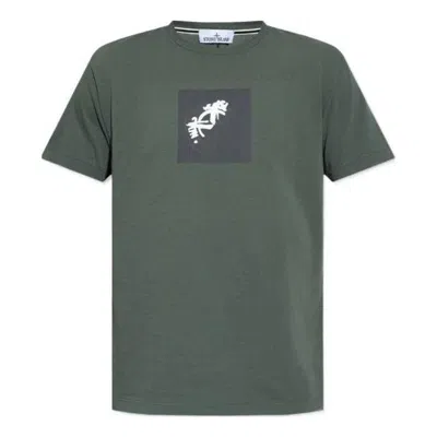 STONE ISLAND STONE ISLAND Compass Print T-shirt 'Dark Green'