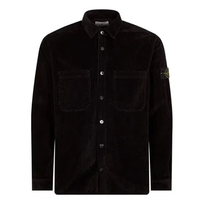 STONE ISLAND STONE ISLAND Corduroy 400TC Overshirt 'Black'