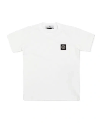 STONE ISLAND STONE ISLAND JUNIOR COMPASS-PATCH CREWNECK T-SHIRT