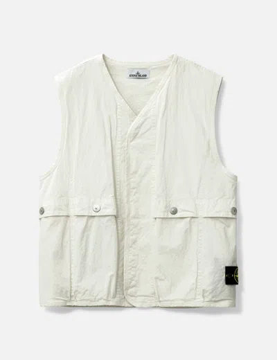 STONE ISLAND COTTON RIPSTOP VEST