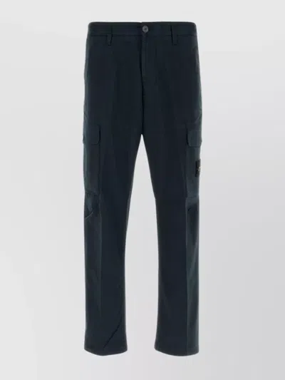STONE ISLAND COTTON STRETCH TROUSERS MULTIPLE POCKETS